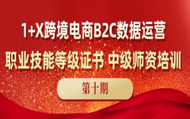 1+X跨境电商B2C数据运营职业技能等级证书中级师资培训即将开班